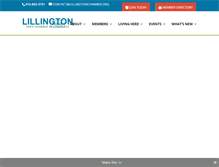 Tablet Screenshot of lillingtonchamber.org